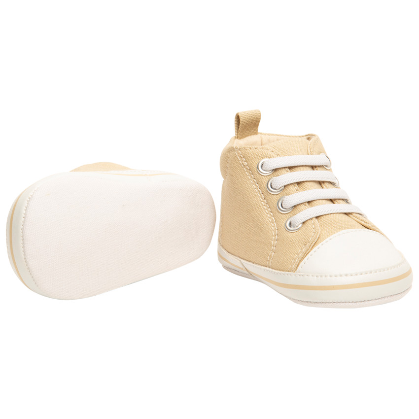 Αθλητικά παπούτσια ψηλά με κορδόνια από ύφασμα για μωρό αγόρι 