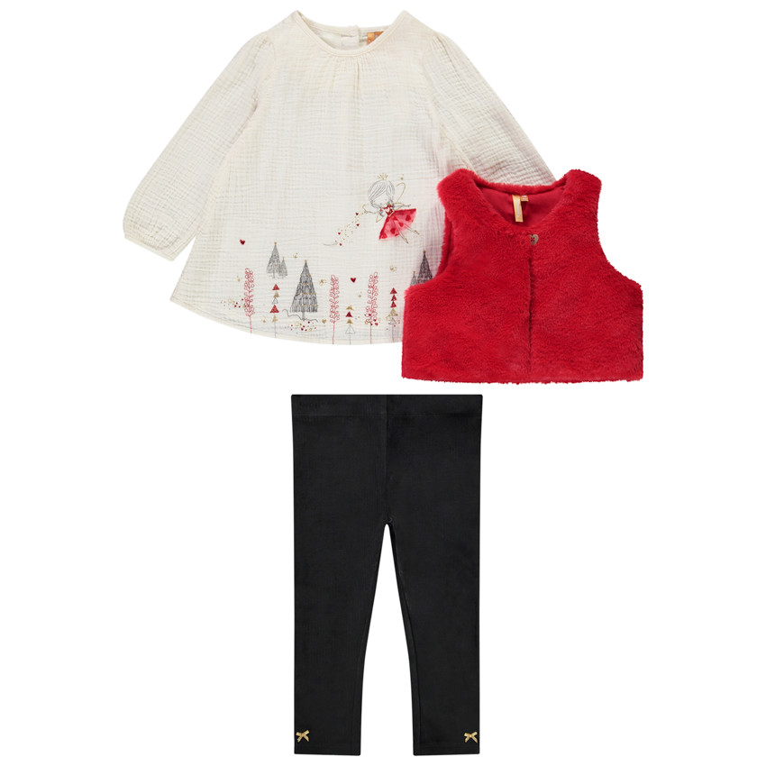 Σετ 3 τεμαχίων print φαντεζί για bebe κορίτσι 