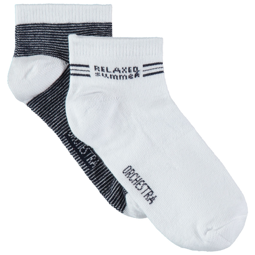 Σετ 2 ζευγάρια κοντά καλτσάκια, ριγέ/μονόχρωμα  Additional Σετ 2 ζευγάρια κοντά καλτσάκια, ριγέ/μονόχρωμα