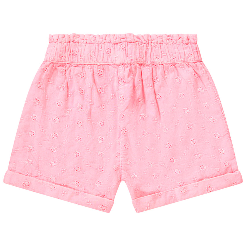 "Σορτς ψηλής μέσης από κεντημένη αγγλική δαντέλα με επένδυση για κορίτσι" 