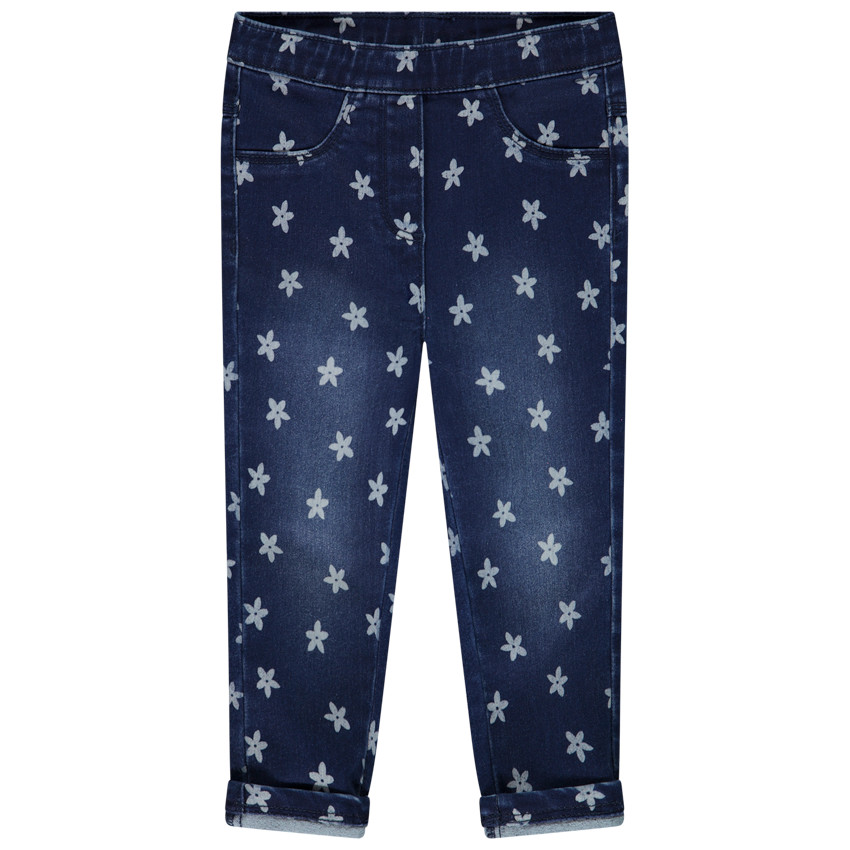 Jegging super stretch en twill imprimé fleurs pour bébé fille  Additional Jegging super stretch en twill imprimé fleurs pour bébé fille