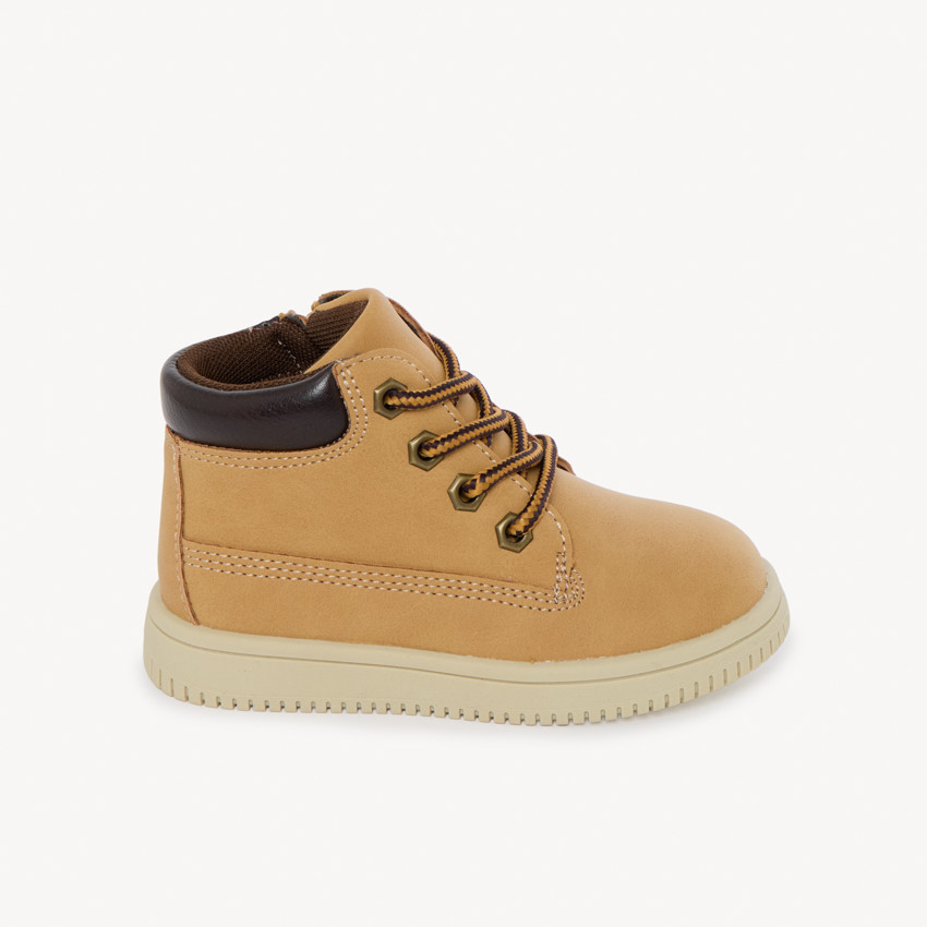 Μποτάκια με φερμουάρ σε στυλ πεζοπορίας για αγοράκι 