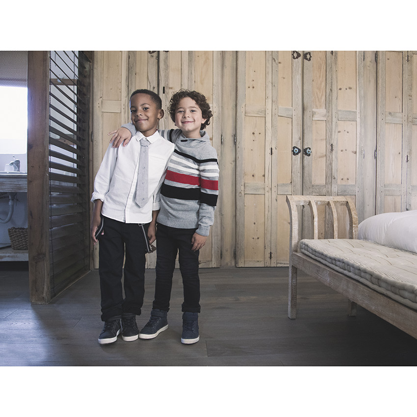 Πουκάμισο μακρυμάνικο λευκόhe με Γραβάτα για αγόρι 