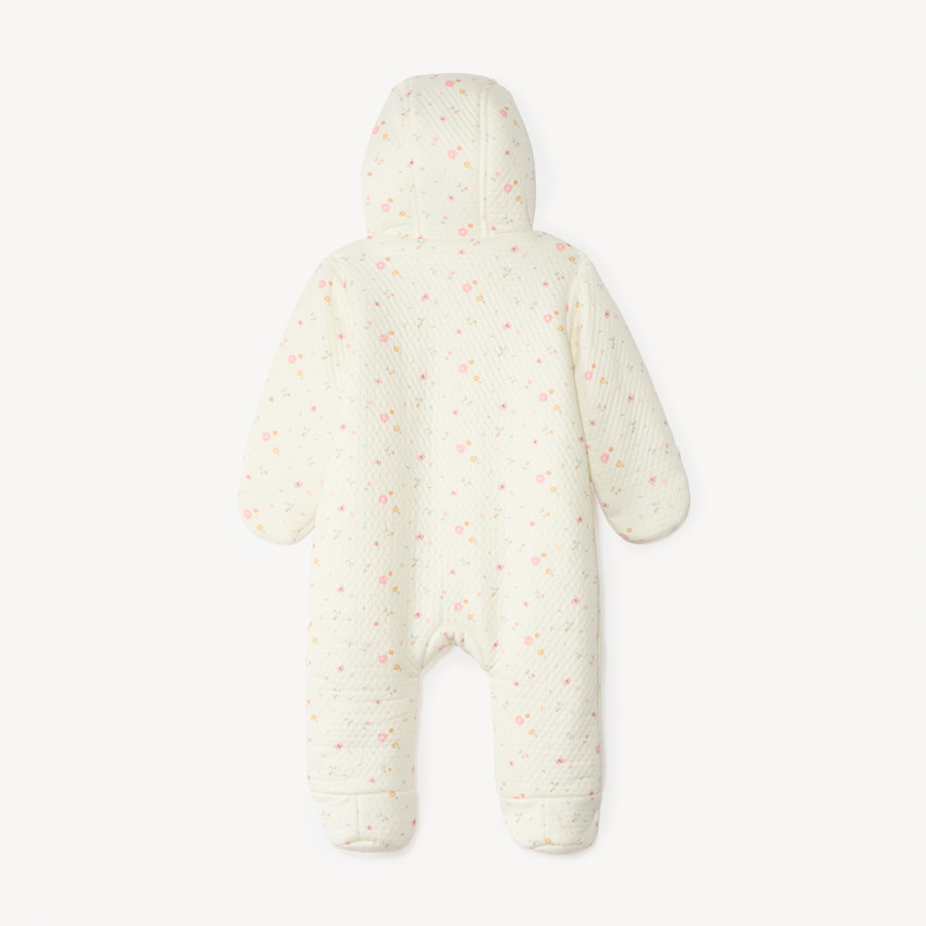 Πιλοτική φόρμα με floral σχέδιο για bebe κορίτσι με διαφορετικά τελειώματα ανάλογα με την ηλικία 