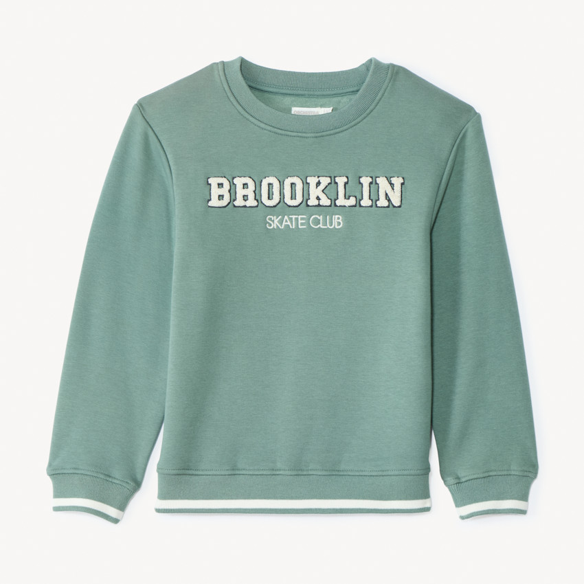 Sweat molleton à patchs bouclettes pour garçon 