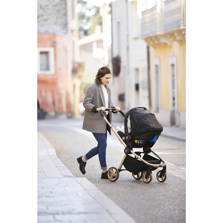 Καρότσι τριών θέσεων Tessa σαμπάνια 