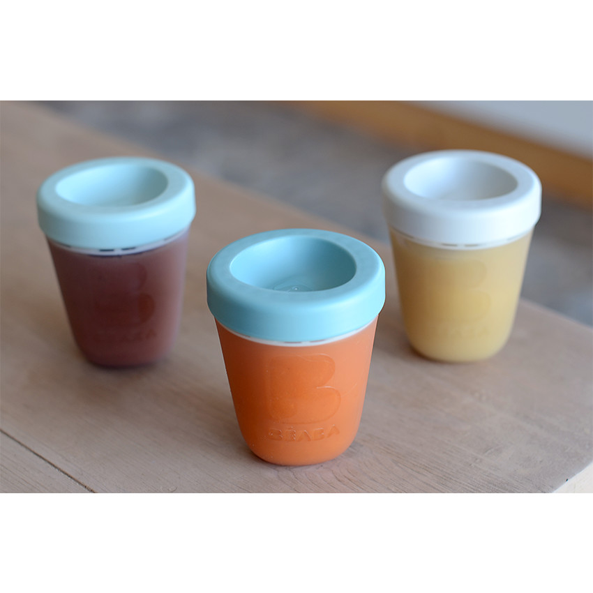 Σετ 3 βάζα αποθήκευσης από σιλικόνη 200 ml 