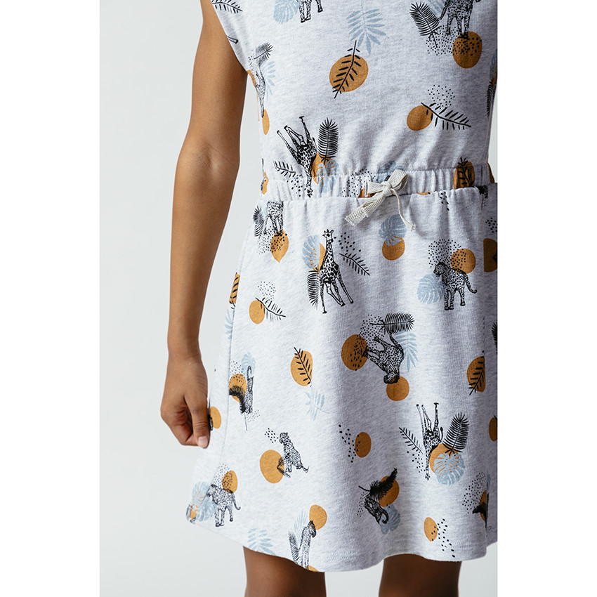 Φόρεμα jersey αμάνικο με σχέδιο 