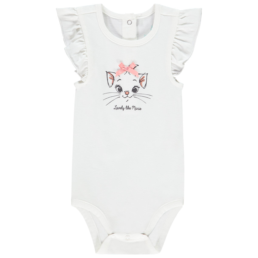 Body κοντομάνικο σχέδιο Marie Aristoγάτες  Disney για bebe κορίτσι 