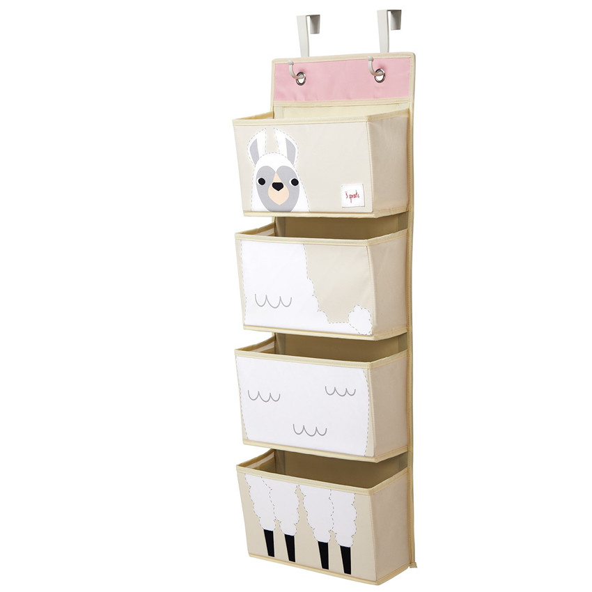 3 Sprouts Κρεμαστή θήκη Hanging Wall Organizer Llama White 