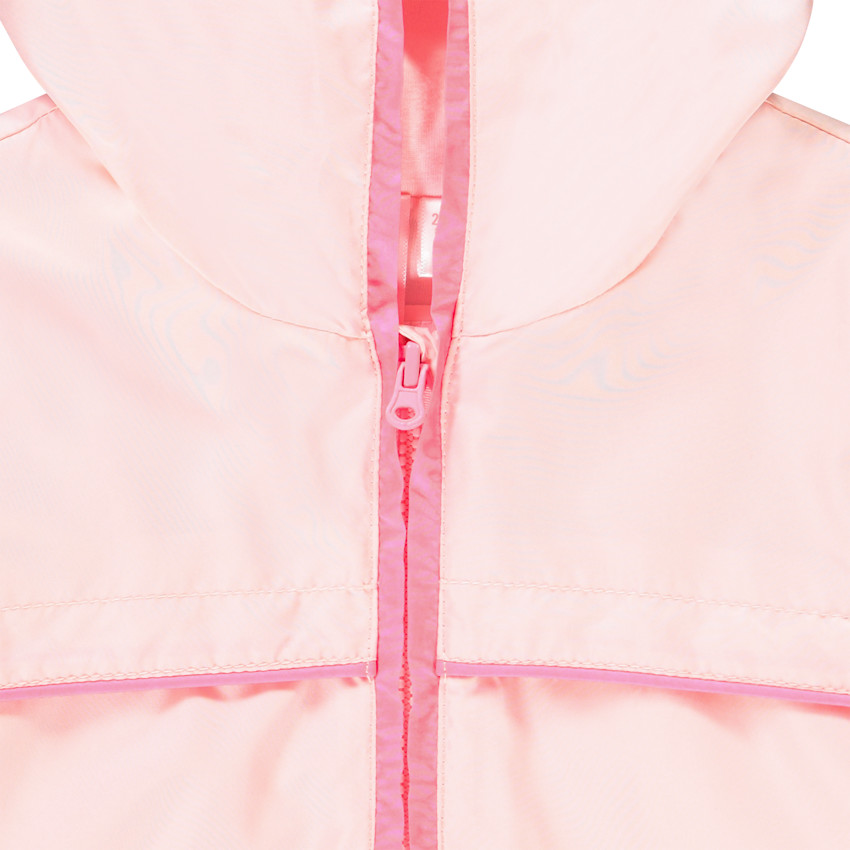 Aντιανεμικό με κουκούλα ροζ clair για bebe κορίτσι 