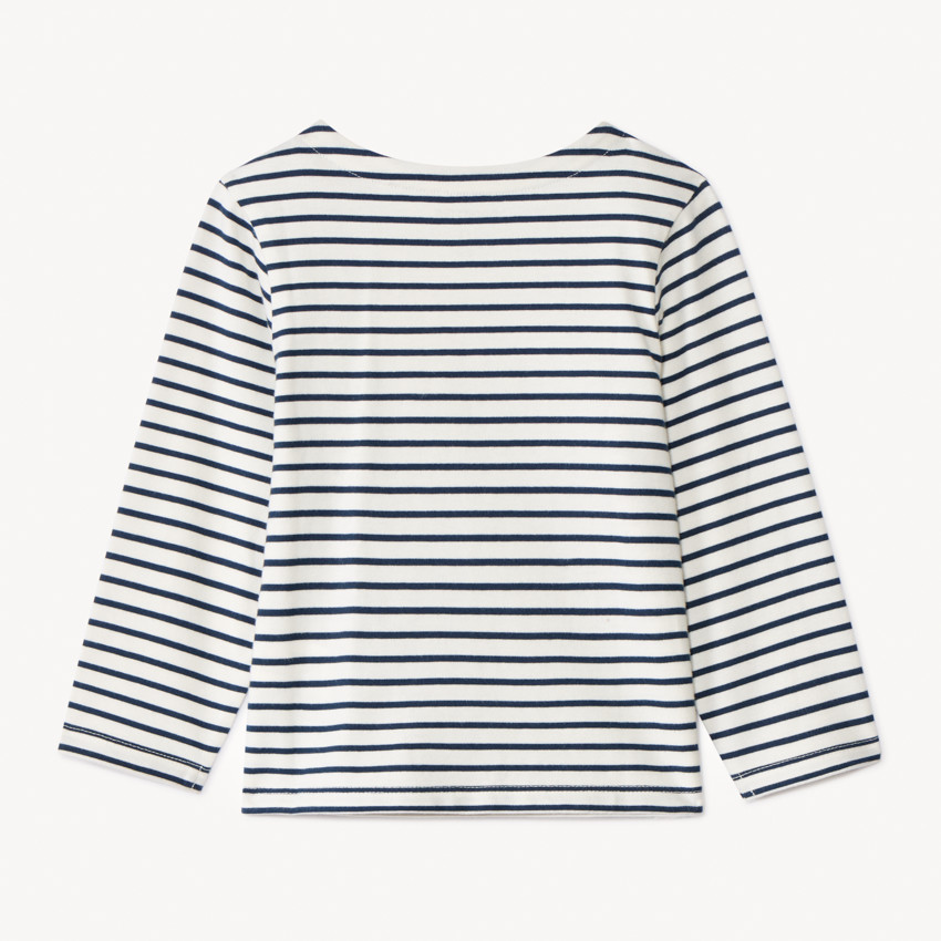 T-shirt manches longues marinière fantaisie pour bébé garçon 