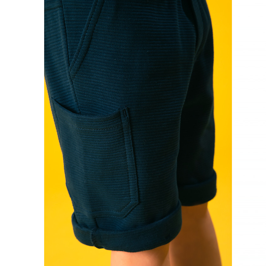 Bermuda en maille nid d'abeille uni pour garçon  Additional Bermuda en maille nid d'abeille uni pour garçon
