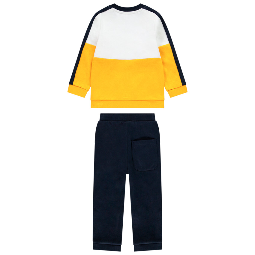 Jogging molleton Color block για bebe αγόρι 