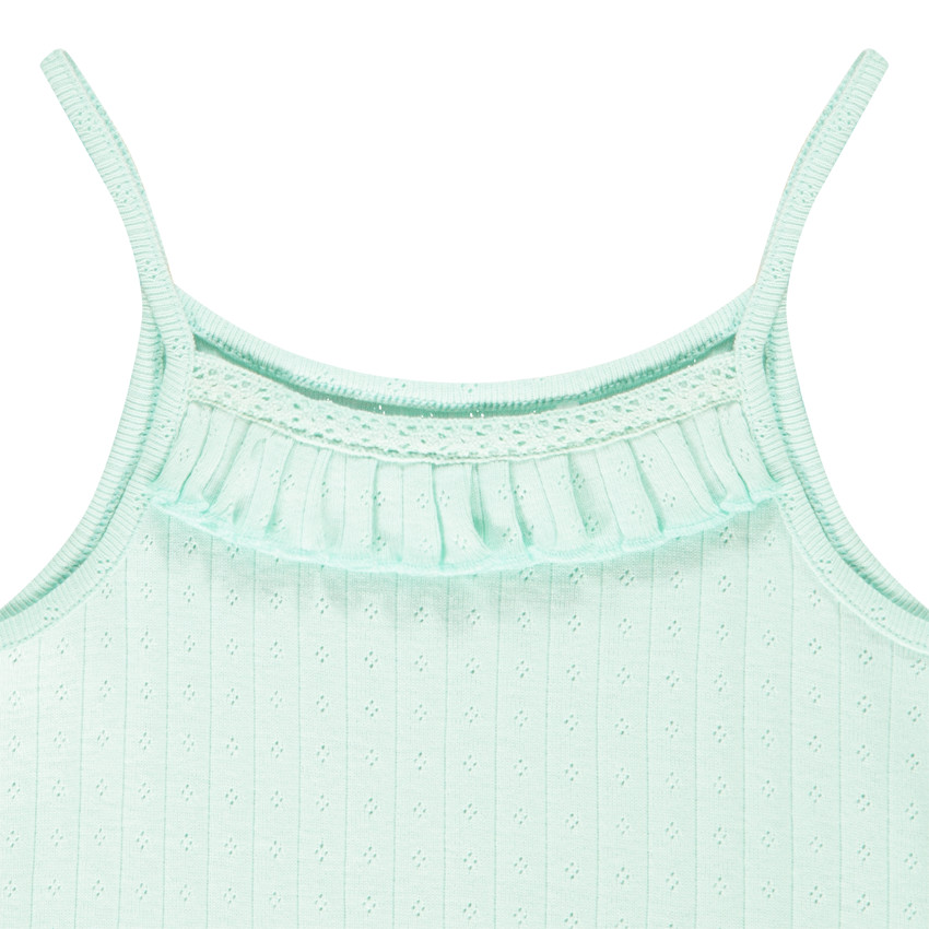 Débardeur en jersey ajouré pour fille 