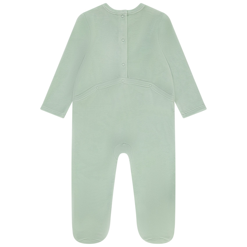 Dors-bien en velours pour bébé fille avec ouvertures différentes selon l'âge  Additional Dors-bien en velours pour bébé fille avec ouvertures différentes selon l'âge