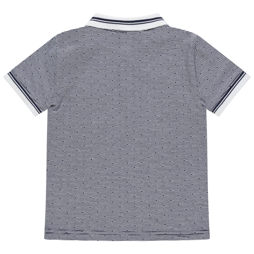 Polo κοντομάνικο ριγέ και πουά jacquard  Additional Polo κοντομάνικο ριγέ και πουά jacquard