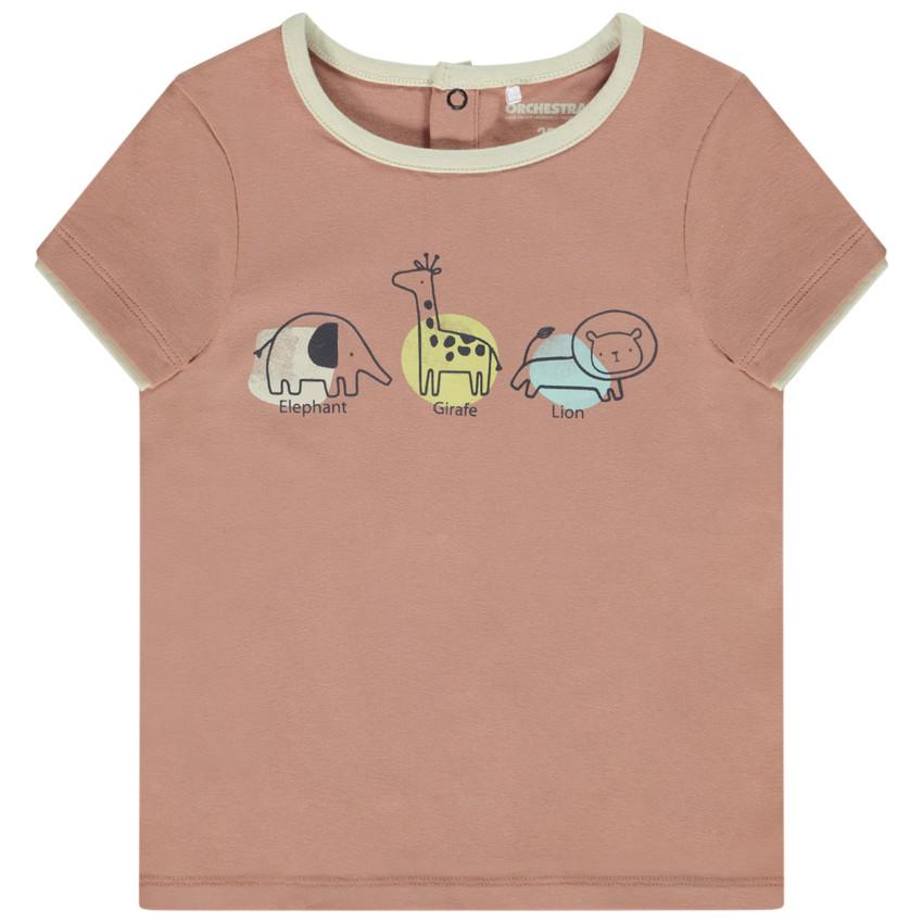 Κοντομάνικο μπλουζάκι από jersey με σχέδιο ζώα για μωρό αγόρι  Additional Κοντομάνικο μπλουζάκι από jersey με σχέδιο ζώα για μωρό αγόρι