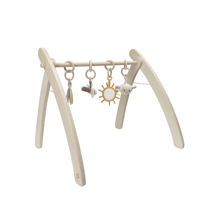 Ξύλινη πτυσσόμενη βάση δραστηριοτήτων σε φυσικό χρώμα 