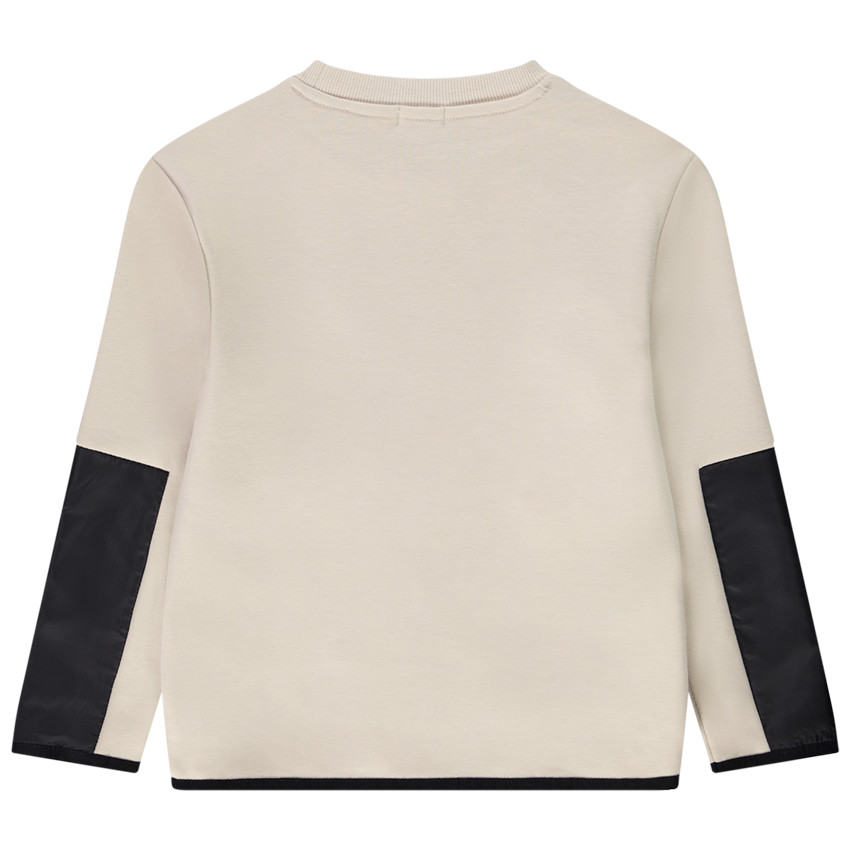 Φούτερ molleton με φαντεζί κέντημα για αγόρι 