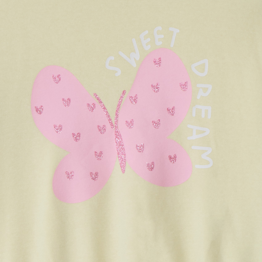 Φούτερ oversized με τύπωμα για κορίτσι μωρού 