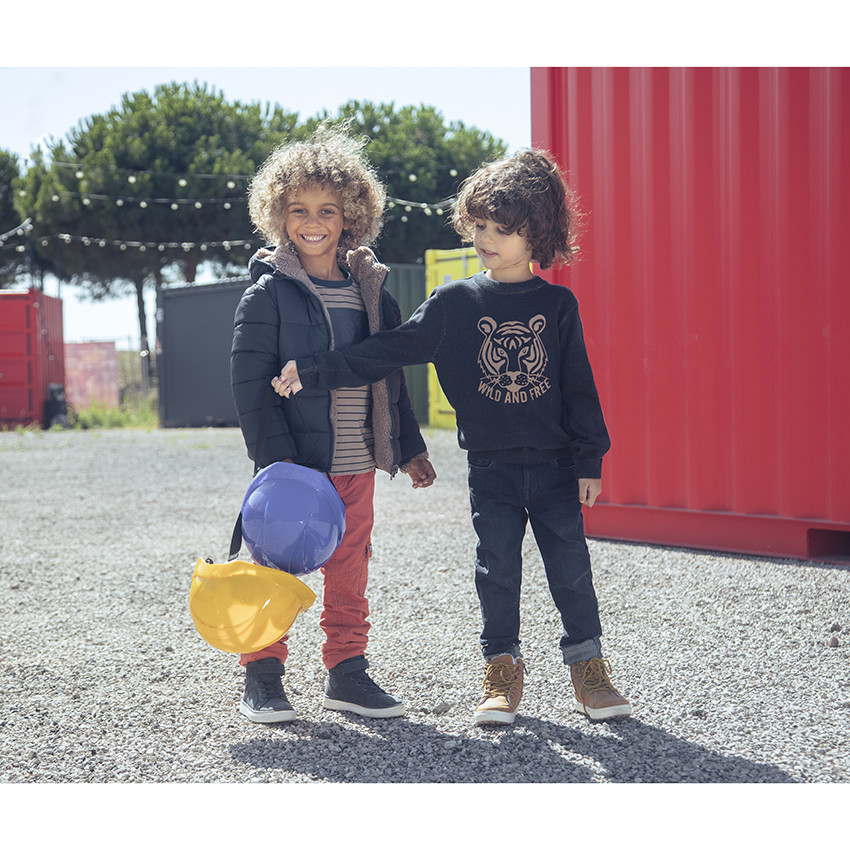 Μπουφάν réversible με κουκούλα για αγόρι 