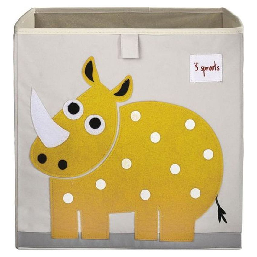 3 Sprouts Καλάθι για παιχνίδια Rhino Yellow 
