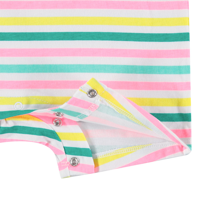 Σέτ  2 combi με τιρέντες με βολάν εμπριμέ και ριγέ 