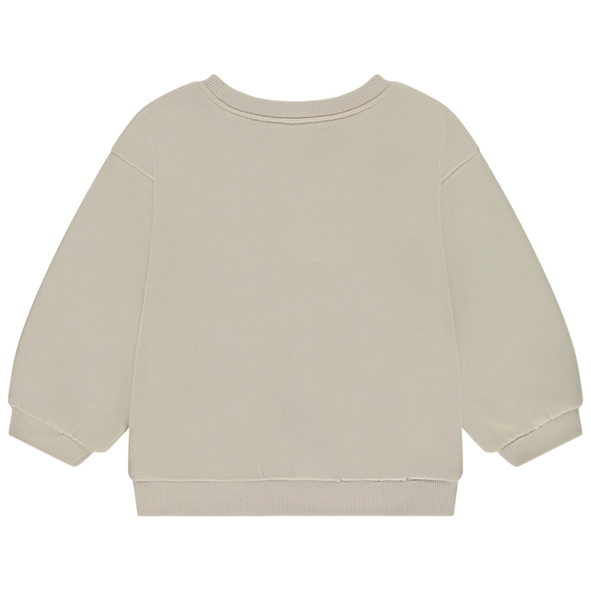 Φούτερ σε molleton με φαντεζί print για bebe κορίτσι 