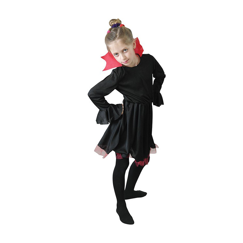 Στολή Vampirette Size L 7-8 ετών - Μαύρο 