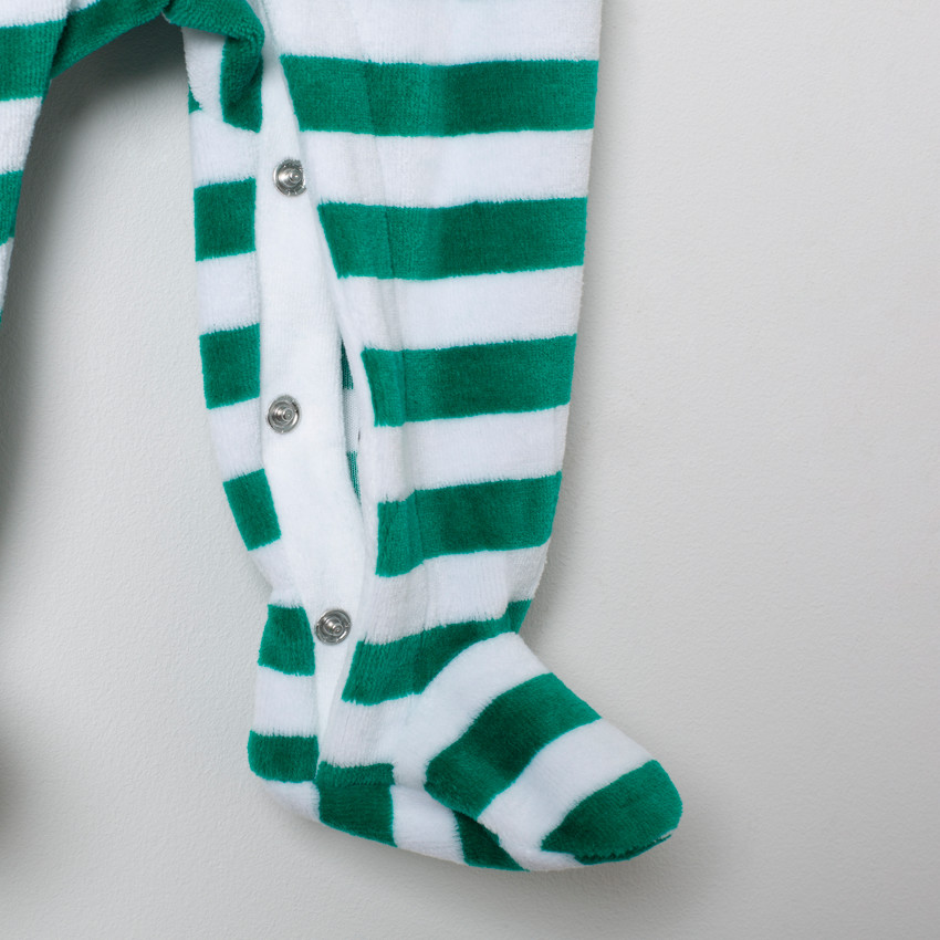 Φορμάκι βελουτέ με σχέδιο Άγιος Βασίλης για bebe αγόρι 