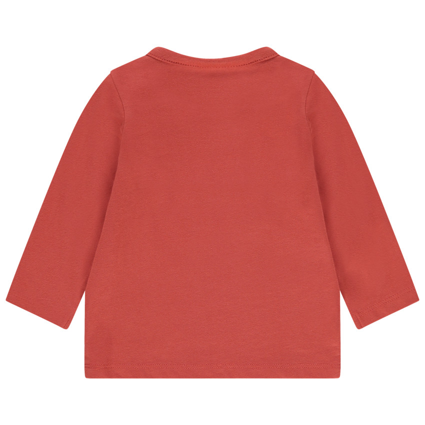 T-shirt manches longues en coton bio à inscription en bouclette  Additional T-shirt manches longues en coton bio à inscription en bouclette