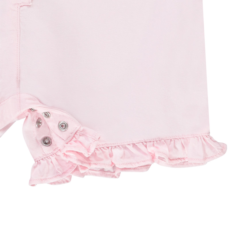 Κοντή ολόσωμη φόρμα μονόχρωμη με κέντημα για bebe κορίτσι  Additional Κοντή ολόσωμη φόρμα μονόχρωμη με κέντημα για bebe κορίτσι