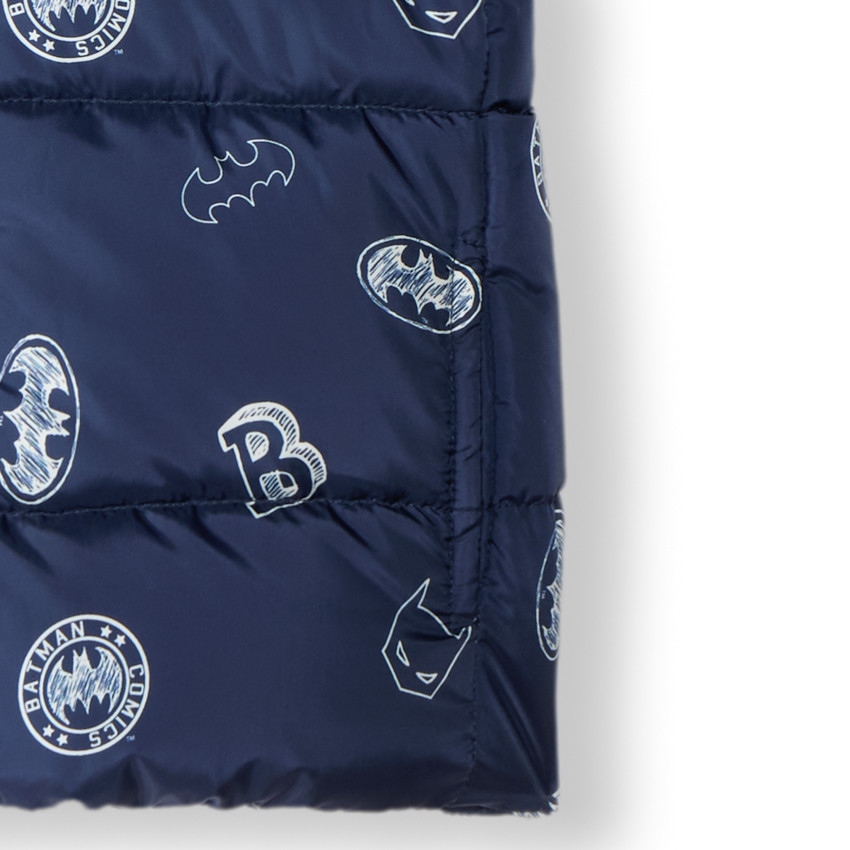 Doudoune sans manches à capuche ludique Batman Warner pour garçon 