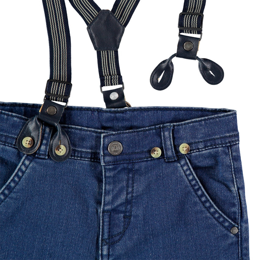 Τζιν με used όψη και αφαιρούμενες τιράντες 