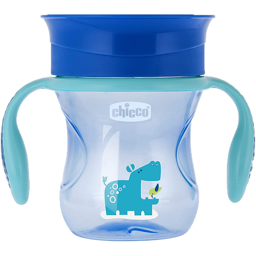 CHICCO PERFECT CUP ΚΥΠΕΛΛΟ 2 ΣΕ 1 12Μ+ ΜΠΛΕ 200ML 