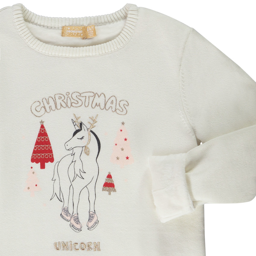 Πουλόβερ χριστουγεννιάτικο πλεκτό για κορίτσι 