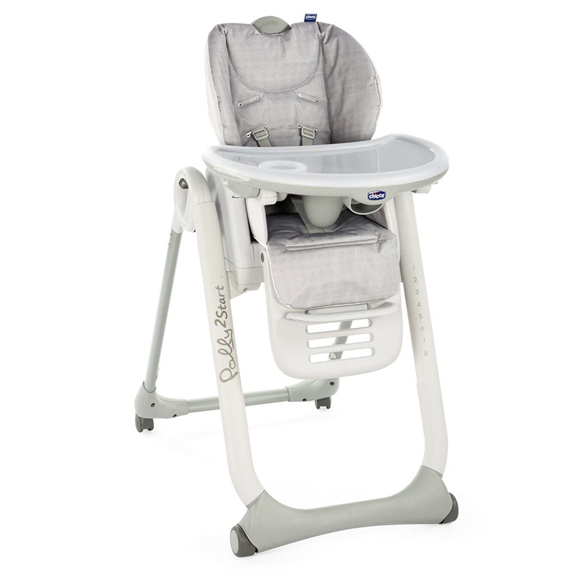 Καρέκλα Φαγητού Polly 2 Start Happy Silver 