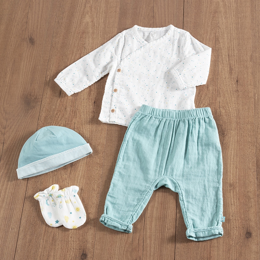 Σύνολο με εμπριμέ ζακετάκι και μονόχρωμο παντελόνι  Additional Σύνολο με εμπριμέ ζακετάκι και μονόχρωμο παντελόνι