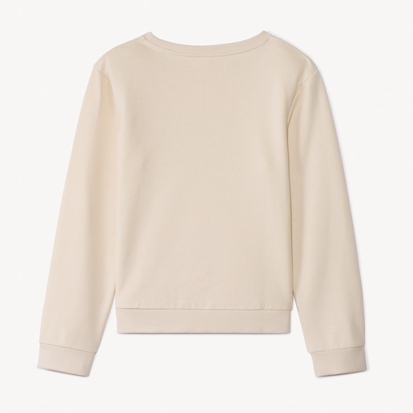 Φούτερ molleton με φαντεζί σχέδιο για κορίτσι 