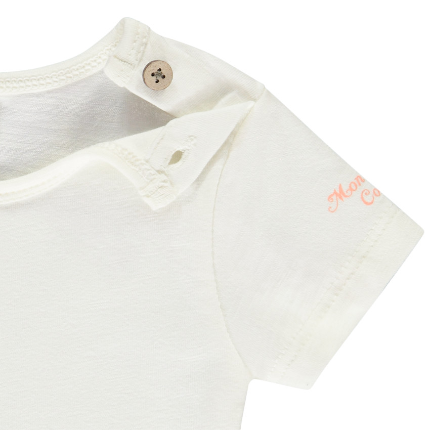 Σετ 2 τμχ. με ριγέ βαμβακερή μπαρμπούτα για bebe αγόρι 