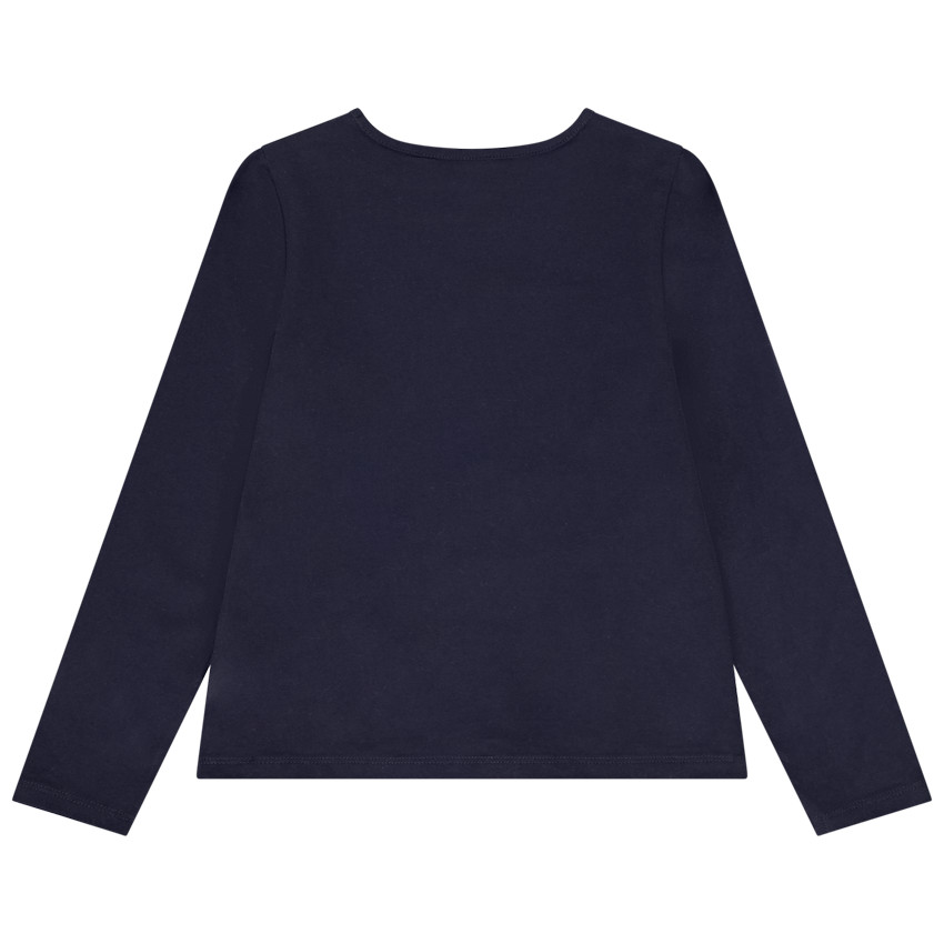 T-shirt μακρυμάνικο print glitter καρδιά για κορίτσι 