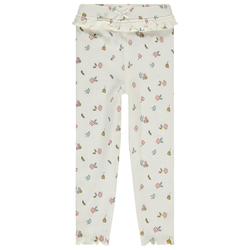 Μακρύ σλιπ με βολάν και φαντεζί σχέδιο για bebe κορίτσι 