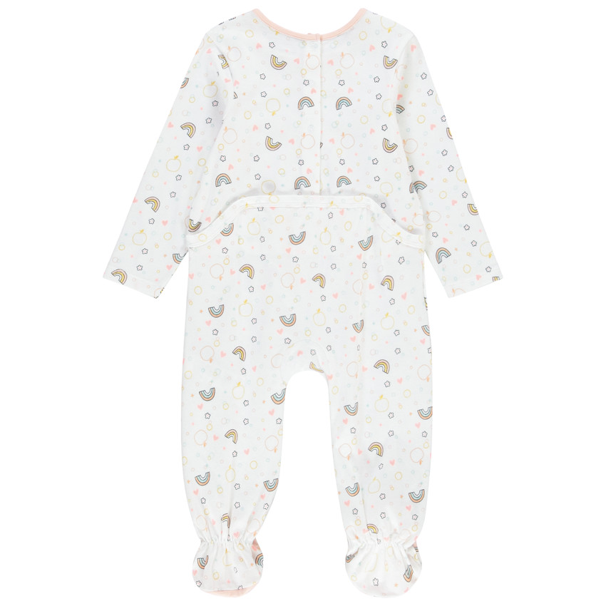 Lot de 4 dors-bien à manches longues en jersey pour bébé fille 