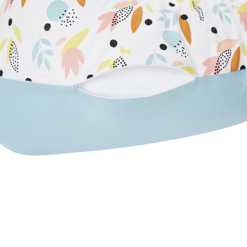 Μαξιλάρι θηλασμού Flower με ροζ κάλυμμα 160 cm 