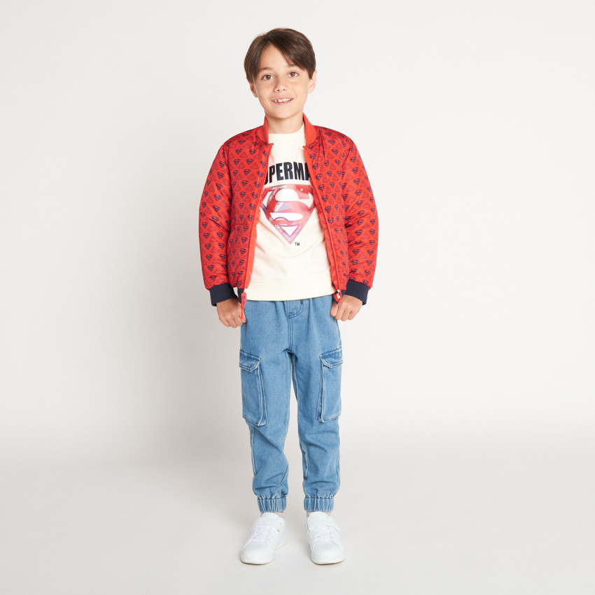 Jean cargo με τσέπες για αγόρι 