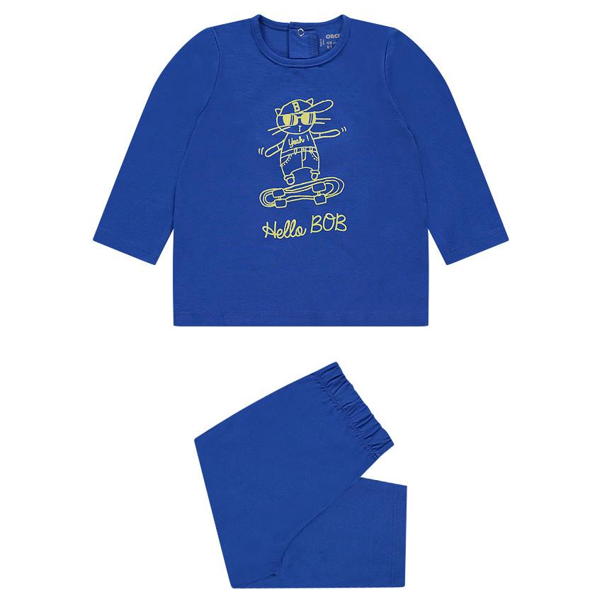 Ζέρσεϊ πιτζάμα με διακοσμητική στάμπα  Additional Ζέρσεϊ πιτζάμα με διακοσμητική στάμπα