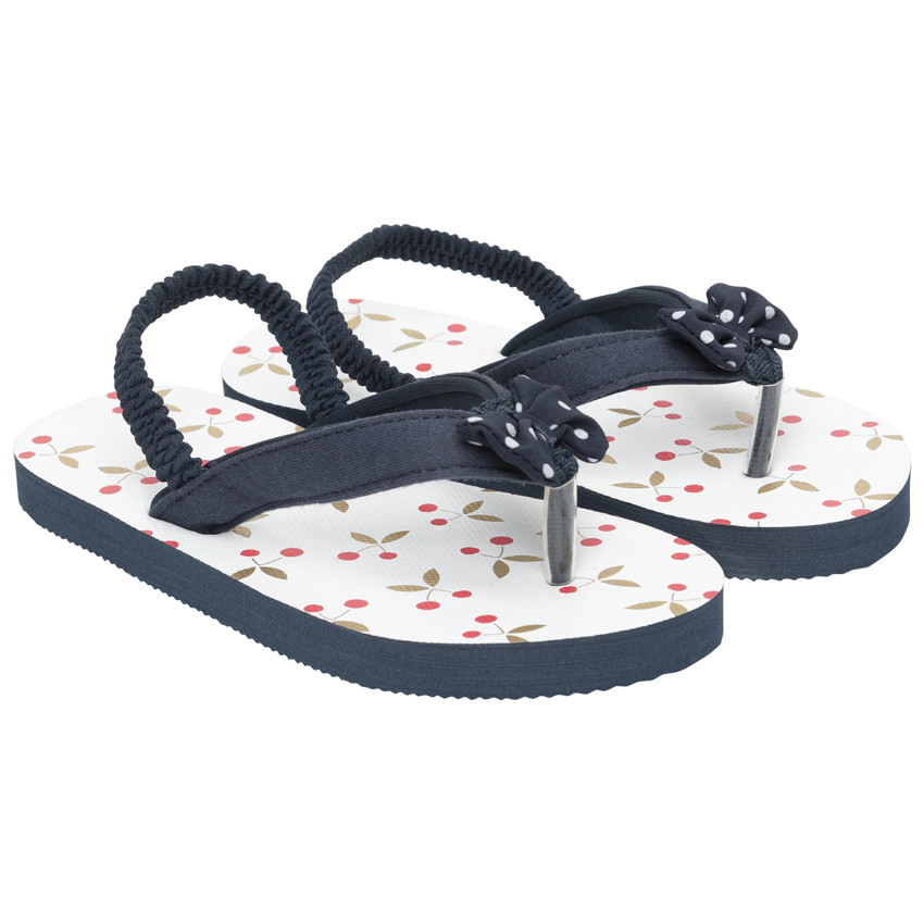 Tongs imprimées cerises pour fille avec lanière selon l'âge  Additional Tongs imprimées cerises pour fille avec lanière selon l'âge