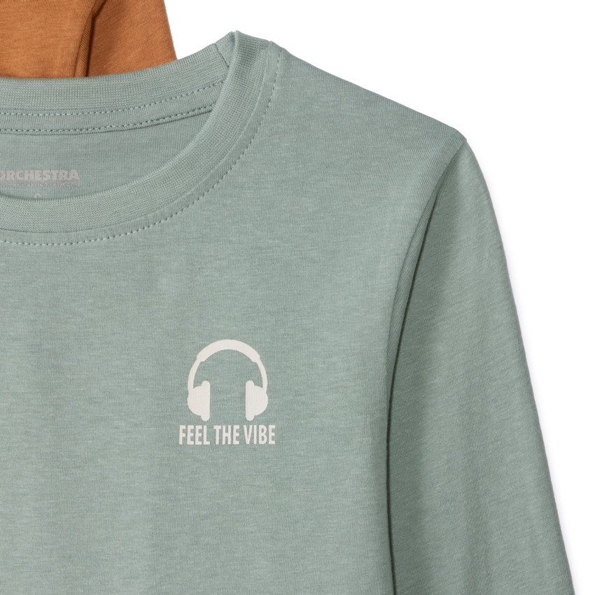 Σετ 3 μονόχρωμα μπλουζάκια μακρυμάνικα από jersey για αγόρι 