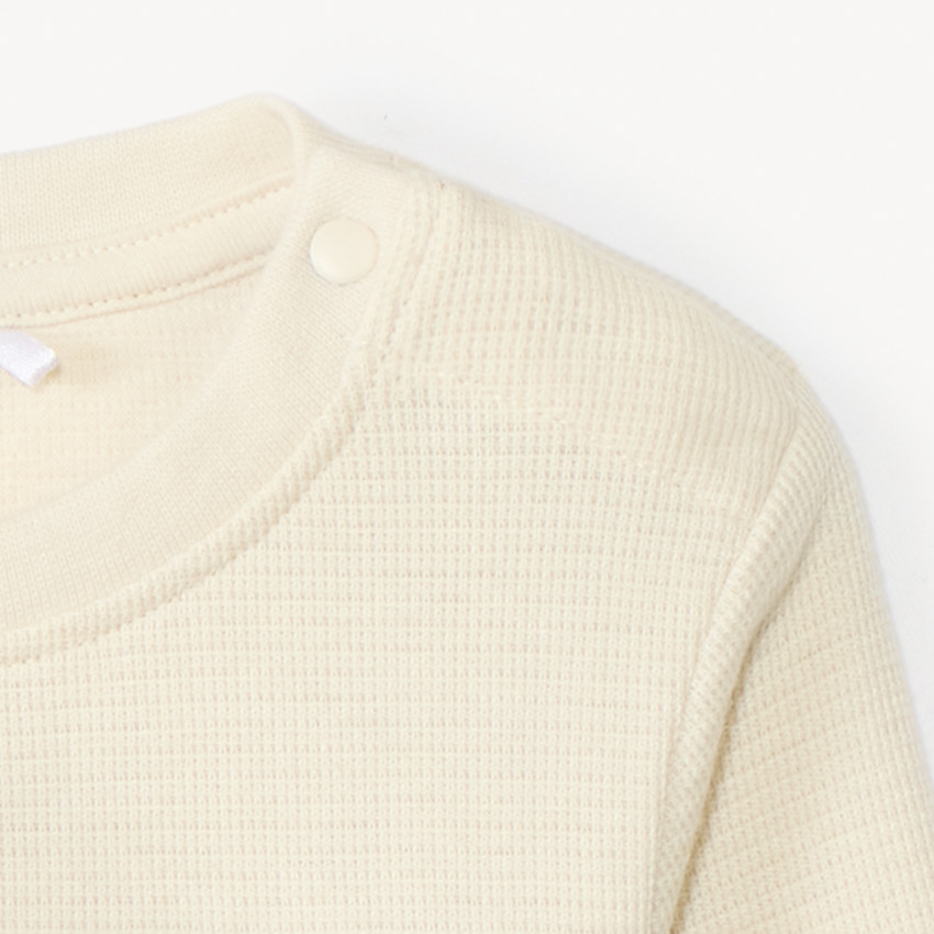 T-shirt manches longues à patchs bouclettes pour bébé garçon 